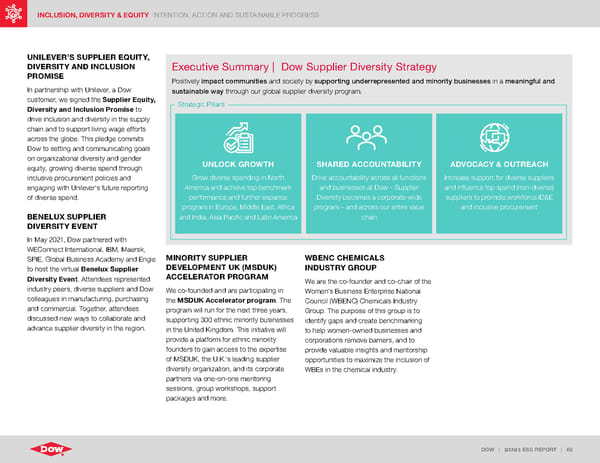 ESG Report | Dow - Page 62