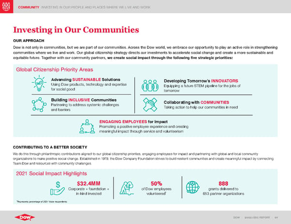 ESG Report | Dow - Page 64