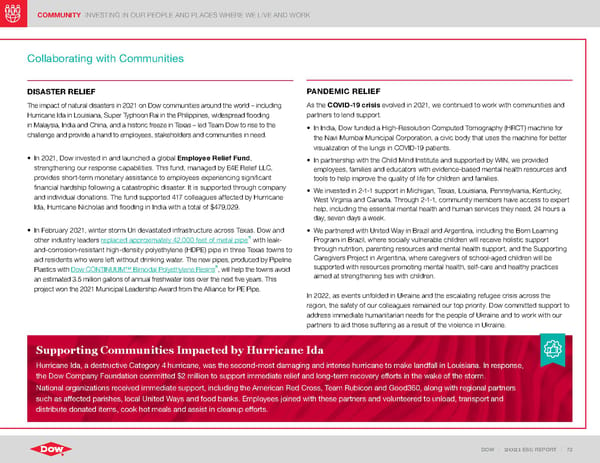 ESG Report | Dow - Page 72